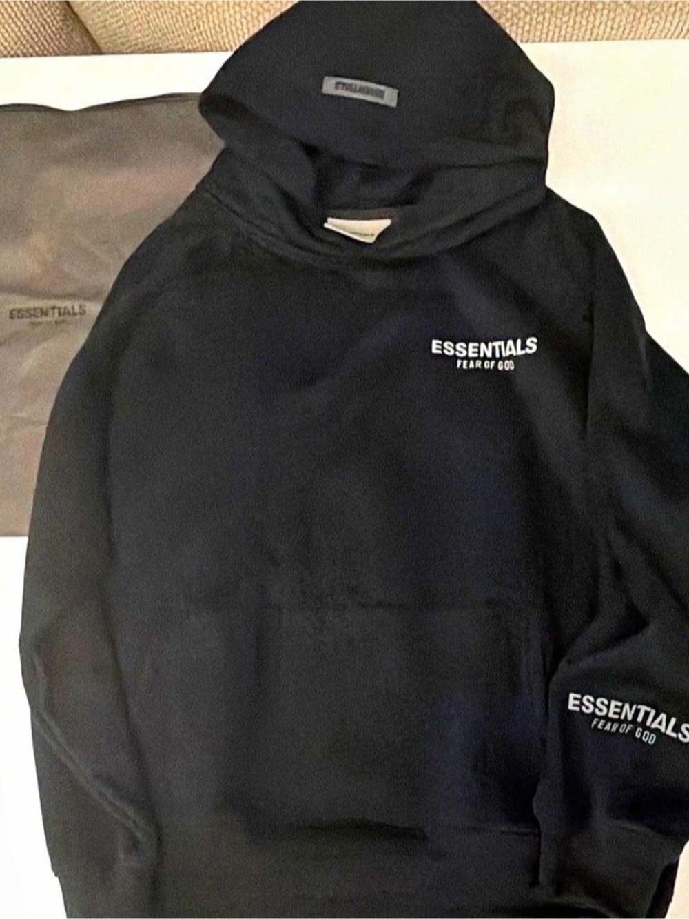 Essentials Fear of God hoodie Black Size Large Like New